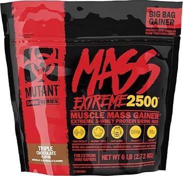 PVL PVL Mutant Mass Extreme 2500 Gainer, potrójna czekolada - 2720 g