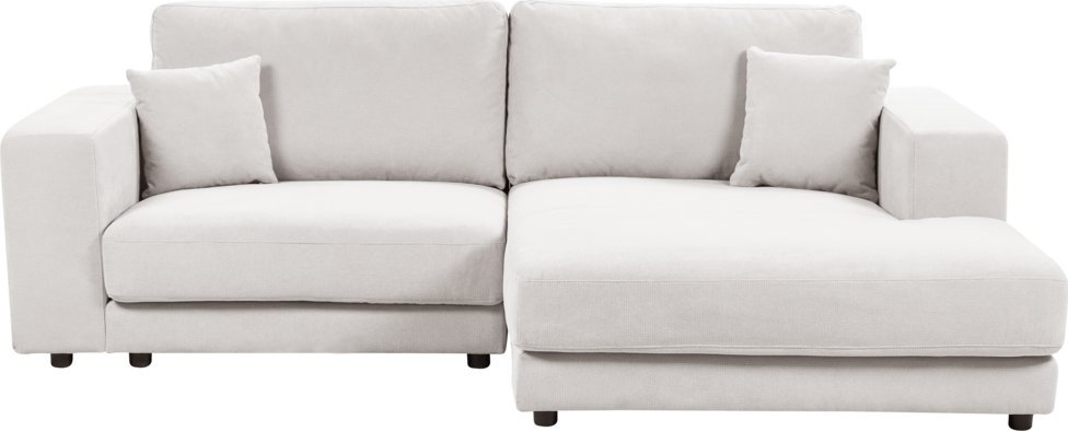 Beliani Narożnik 3-osobowy lewostronny biały LOFOTEN