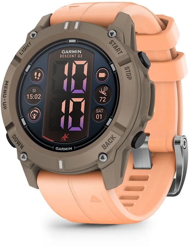 Smartwatch Garmin Descent G2, Paloma with Shell Różowa Band