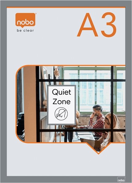 Samoprz magnetyczna ramka A3 2pcssrebrna