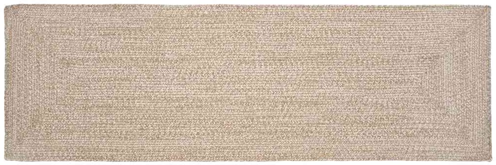 vidaXL Dywan Splot koszykowy Naturalny i biały 60 x 200 cm Juta