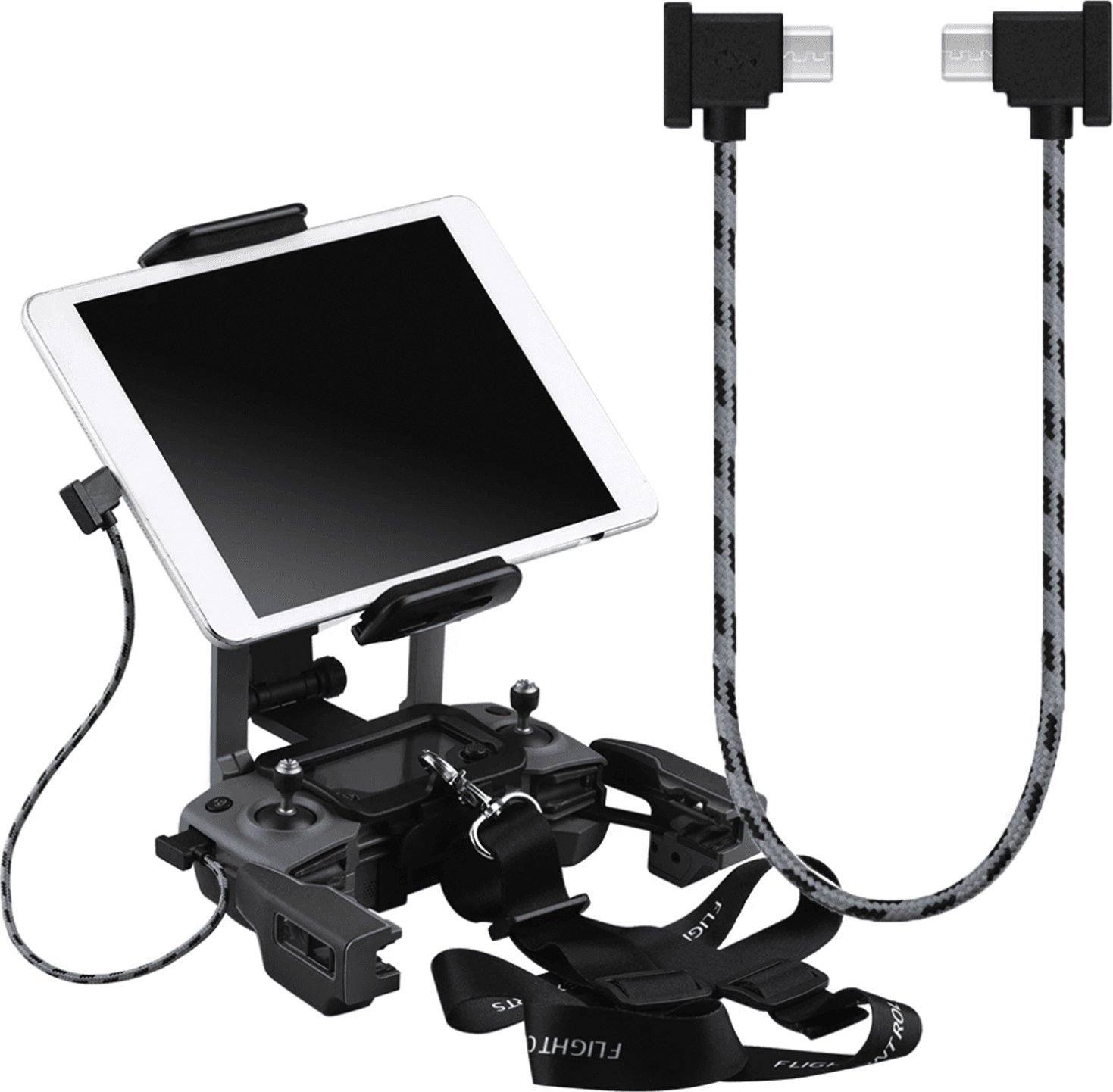 Kabel USB BRDRC microUSB - microUSB 0.3 m Czarno-szary