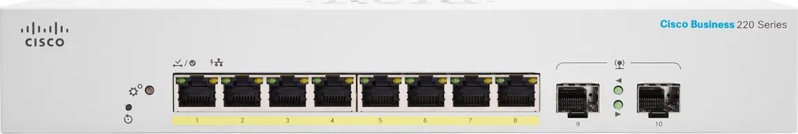 Switch Cisco CBS220-8P-E-2G-EU