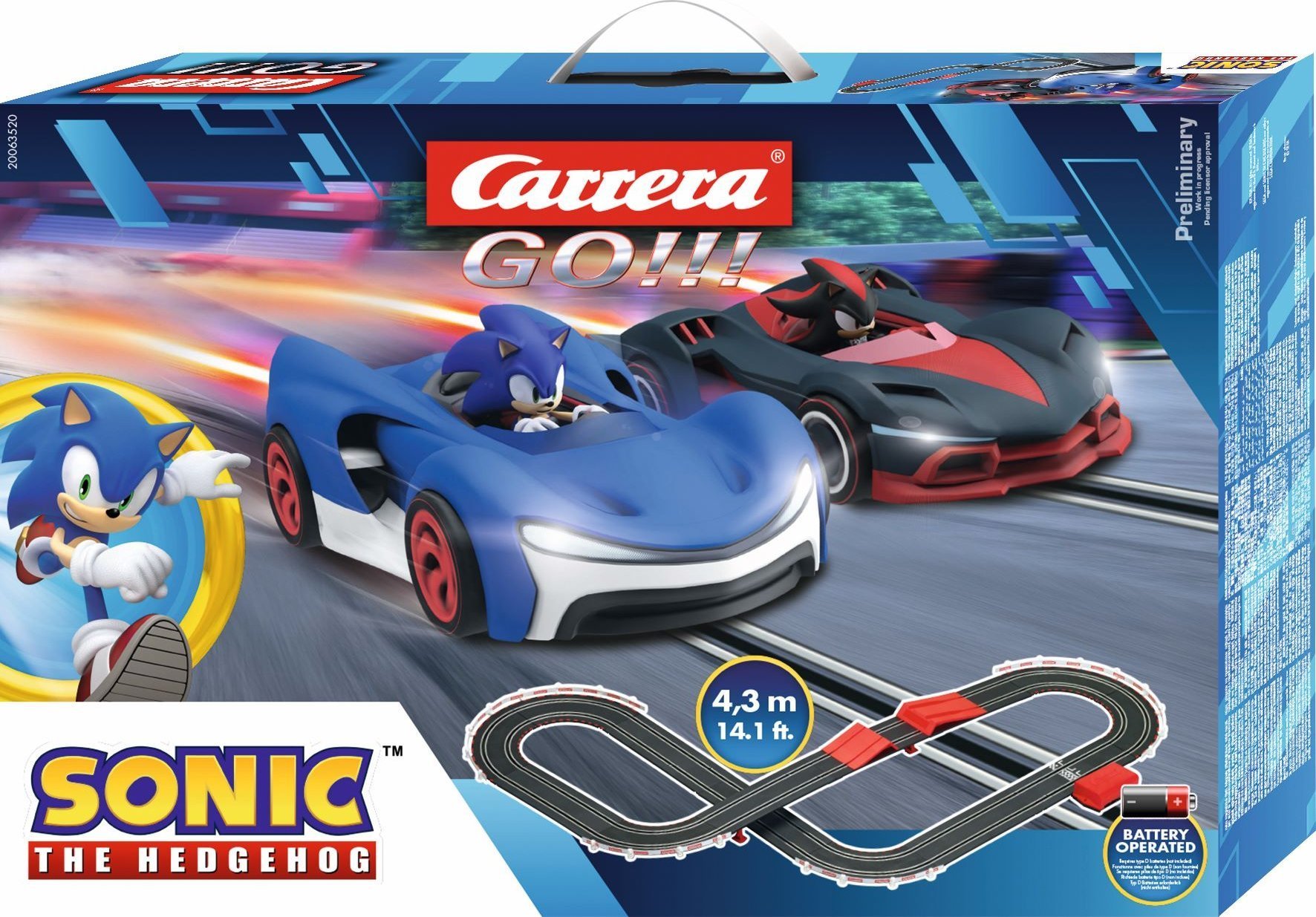 Carrera Tor samochodowy GO!!! Sonic (GXP-885929)