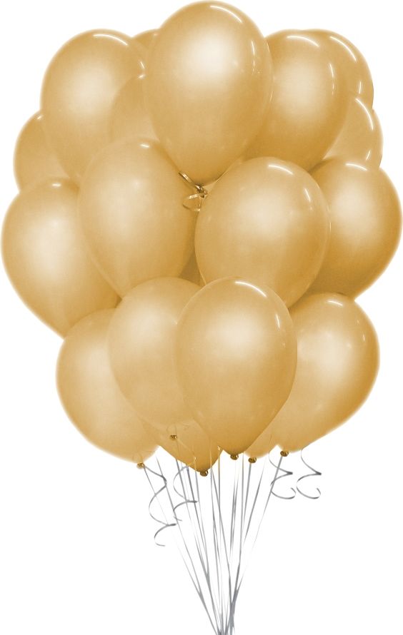 GoDan Balony metaliczne Złote, B&C, 30 cm, 50 szt.