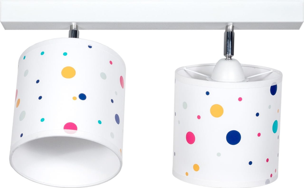 Solar Lampa dziecięca kolorowe kropki 2 płomienna
