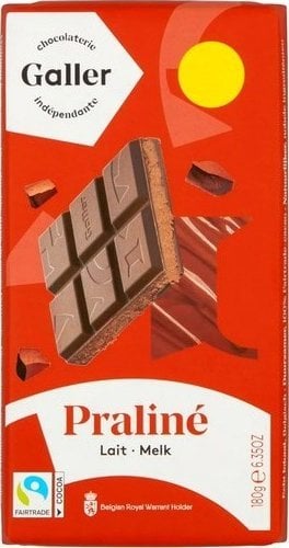 Milk chocolate tablet with praline filling Galler Lait Praline, 180 g