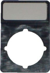 Spamel Tabliczka opisowa czarna prostokątna (ST22-1901P26)