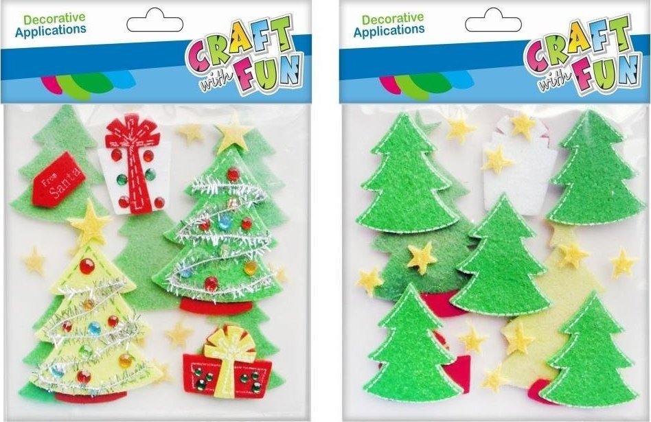 Craft with Fun CF OZDOBA DEK FILC SPRZYL CHOINKA 2X10SZT 12/288