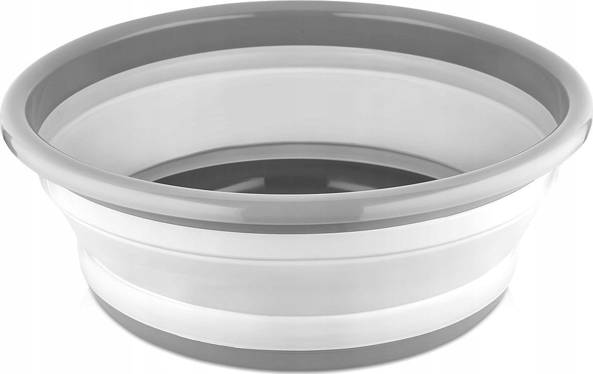 MISKA SILIKONOWA SKŁADANA OKR. 9 LITR. SZARA
