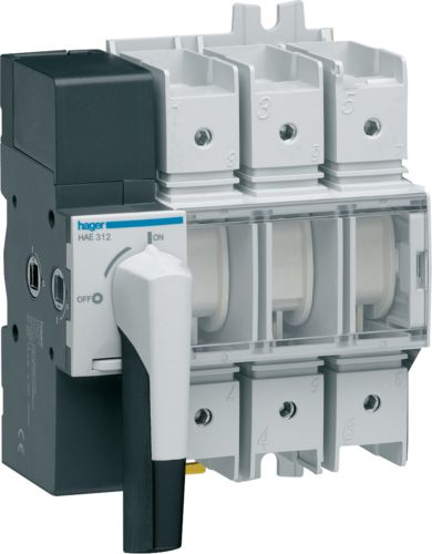Hager Rozłącznik izolacyjny 3P 125A z widoczną przerwą (HAE312)