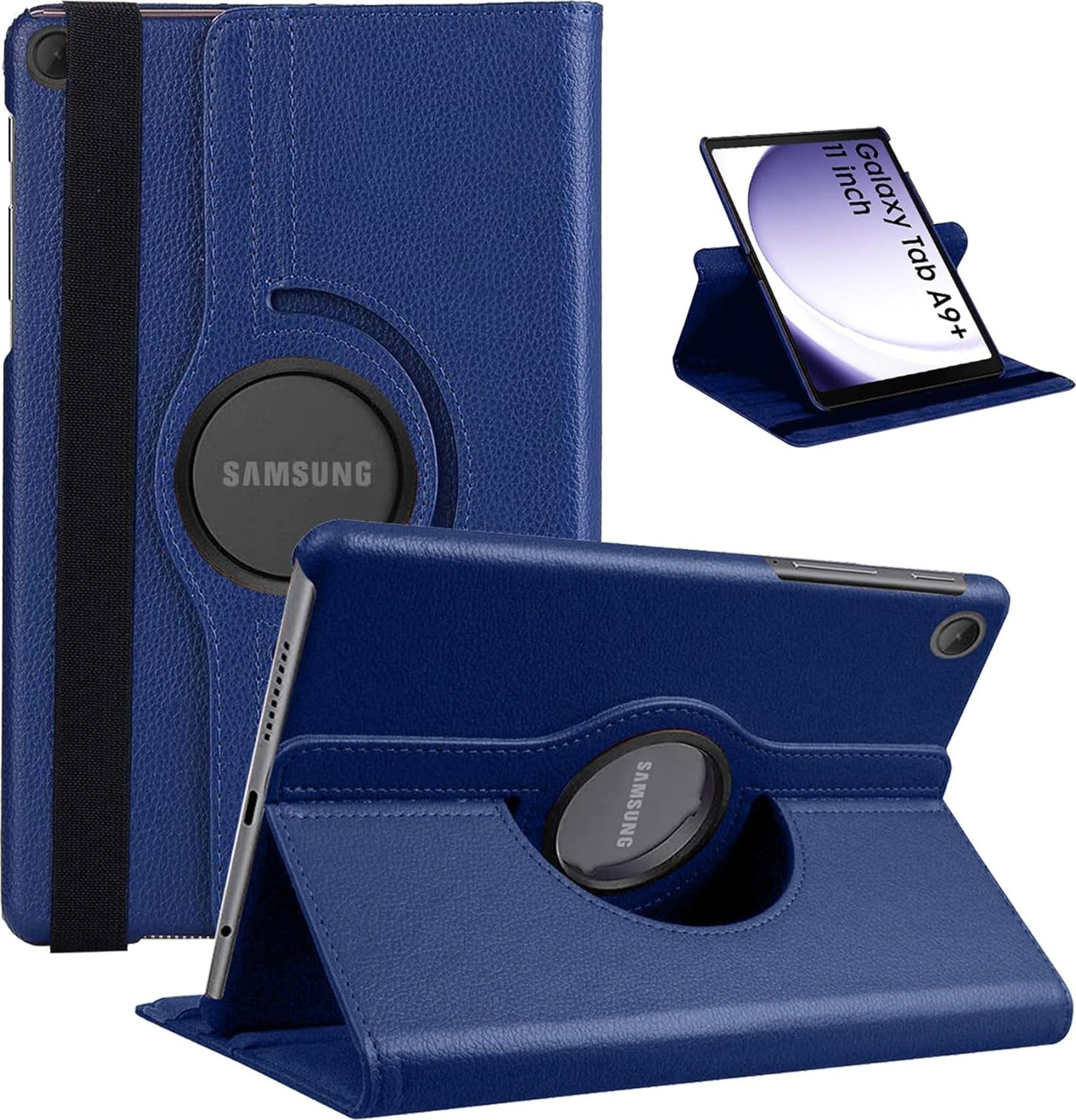 Etui na tablet Etui Do Samsung Galaxy Tab A9+ Plus 2023 11" (X210/X215/X216) Obrotowe Pokrowiec Obudowa Z Klapką Na Tablet Case Alogy Granatowe