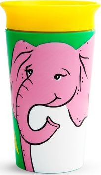 Munchkin MUNCHKIN KUBEK 360 ECO WILDLOVE SŁOŃ, 266 ML