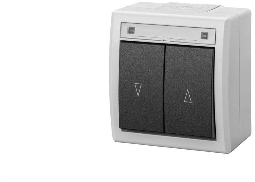 AQUANT 2K łącznik natynkowy zwierny żaluzjowy IP55 szary 5008-10