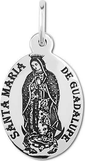 WĘC - Twój Jubiler Medalik srebrny z wizerunkiem Matki Bożej z Guadalupe _01