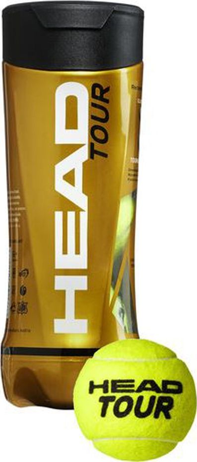 Head Piłki do tenisa ziemnego Head Tour 3szt