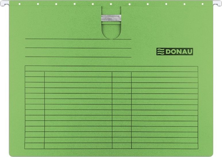 Donau Teczka zawieszkowa DONAU z wąsem, A4, 230gsm, zielona