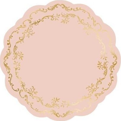 Podkładki pod talerze brudny róż 35cm 6szt