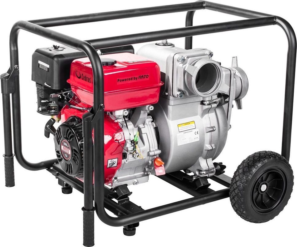 Cedrus CEDRUS PS100-4 MOTOPOMPA POMPA STRAŻACKA SPALINOWA SZLAMOWA DO WODY BRUDNEJ CZYSTEJ WYSOKOWYDAJNA 10KM 100000 l/h