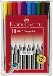 Faber-Castell Zestaw cienkopisów Grip, 10 sztuk