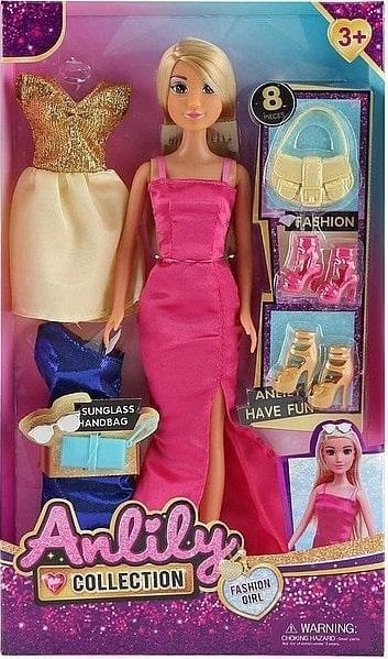 Lalka 29cm z zestawem ubrań i butów