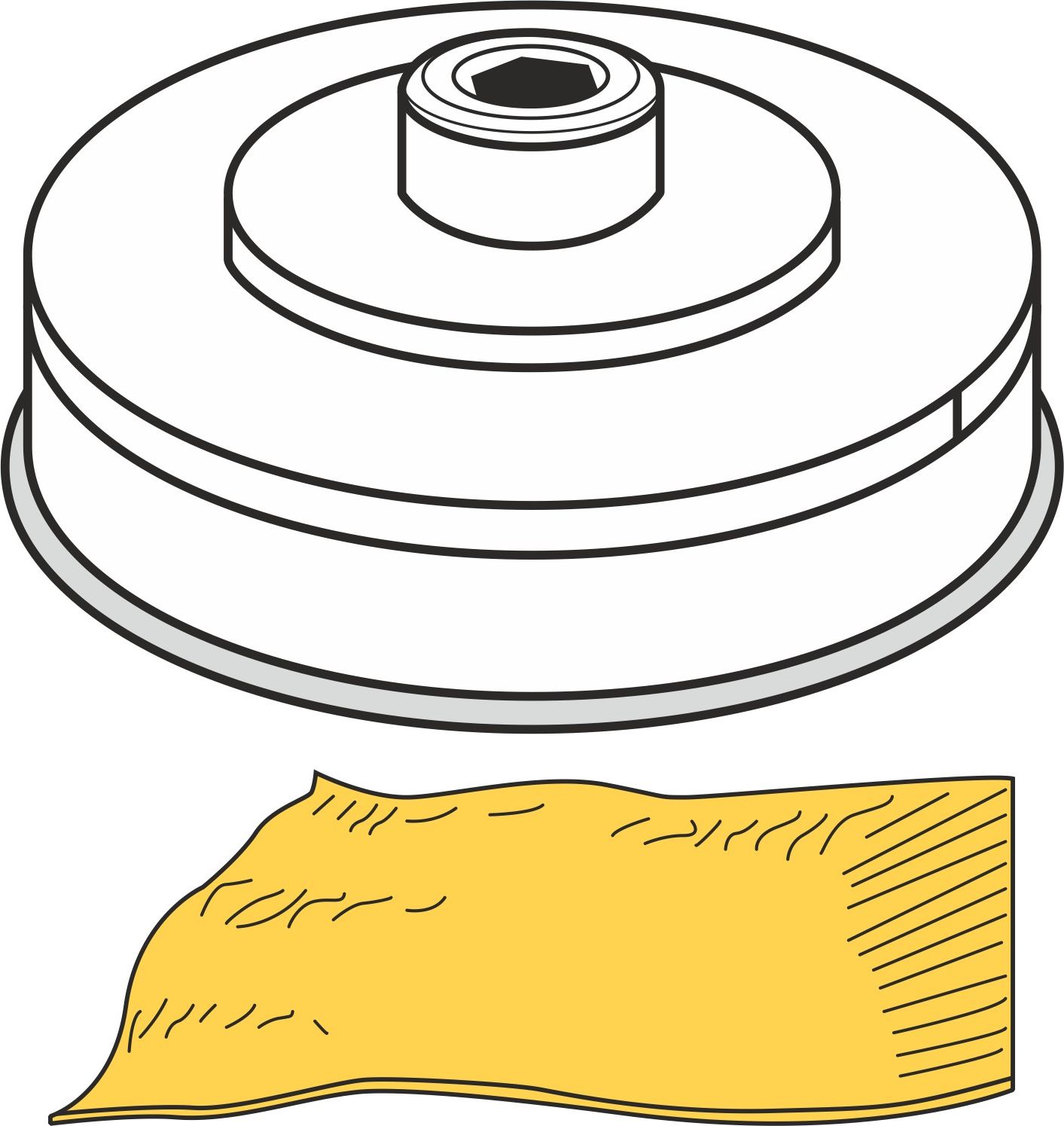 Hendi Końcówka do wyrobu makaronu PASTA SFOGLIA ciasto francuskie dł. 155 mm gr. 1-4 mm MPF2.5/4 - Hendi 229392 Końcówka do wyrobu makaronu PASTA SFOG