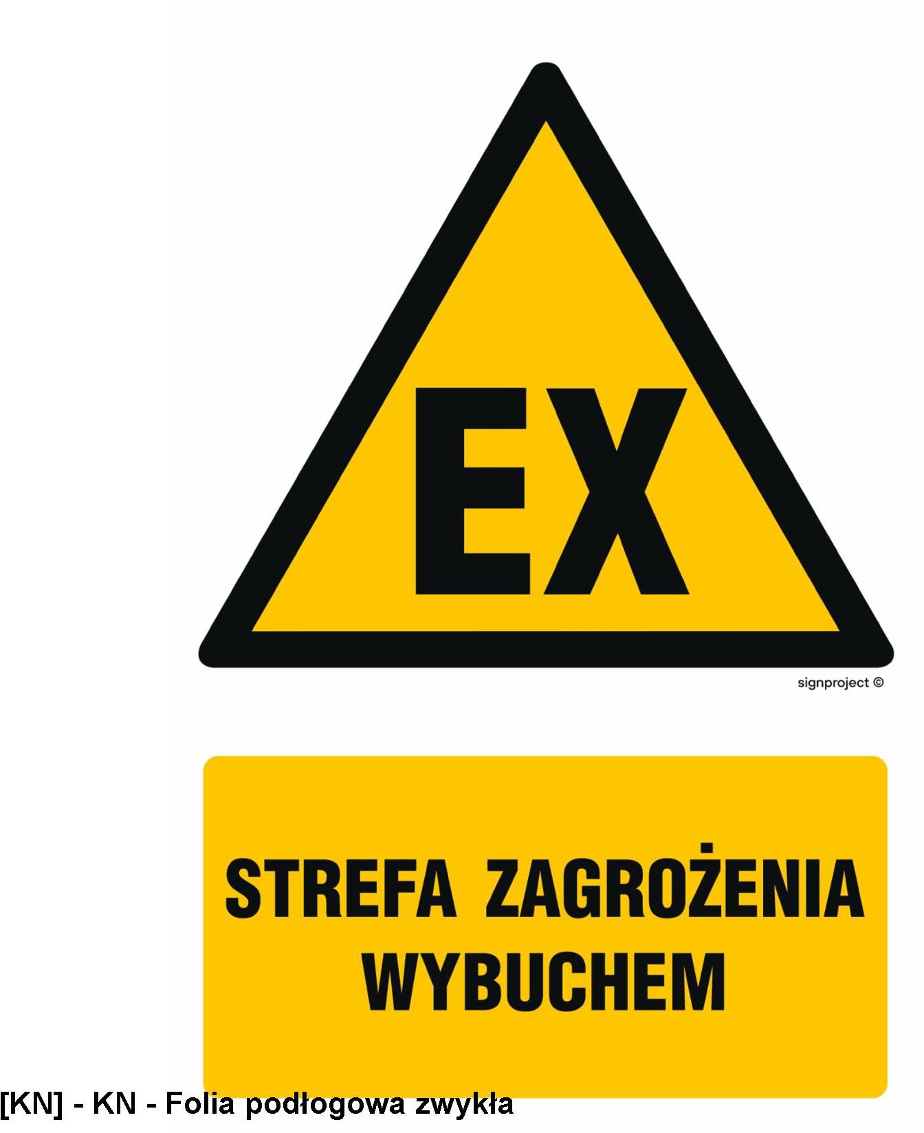 GF080 - Uwaga! Niebezpieczeństwo wybuchu Materiały wybuchowe 700x1050