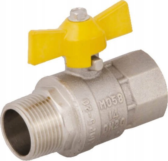 IDMAR Zawór kulowy do gazu GW/GZ 1" (DN25) z motylkiem