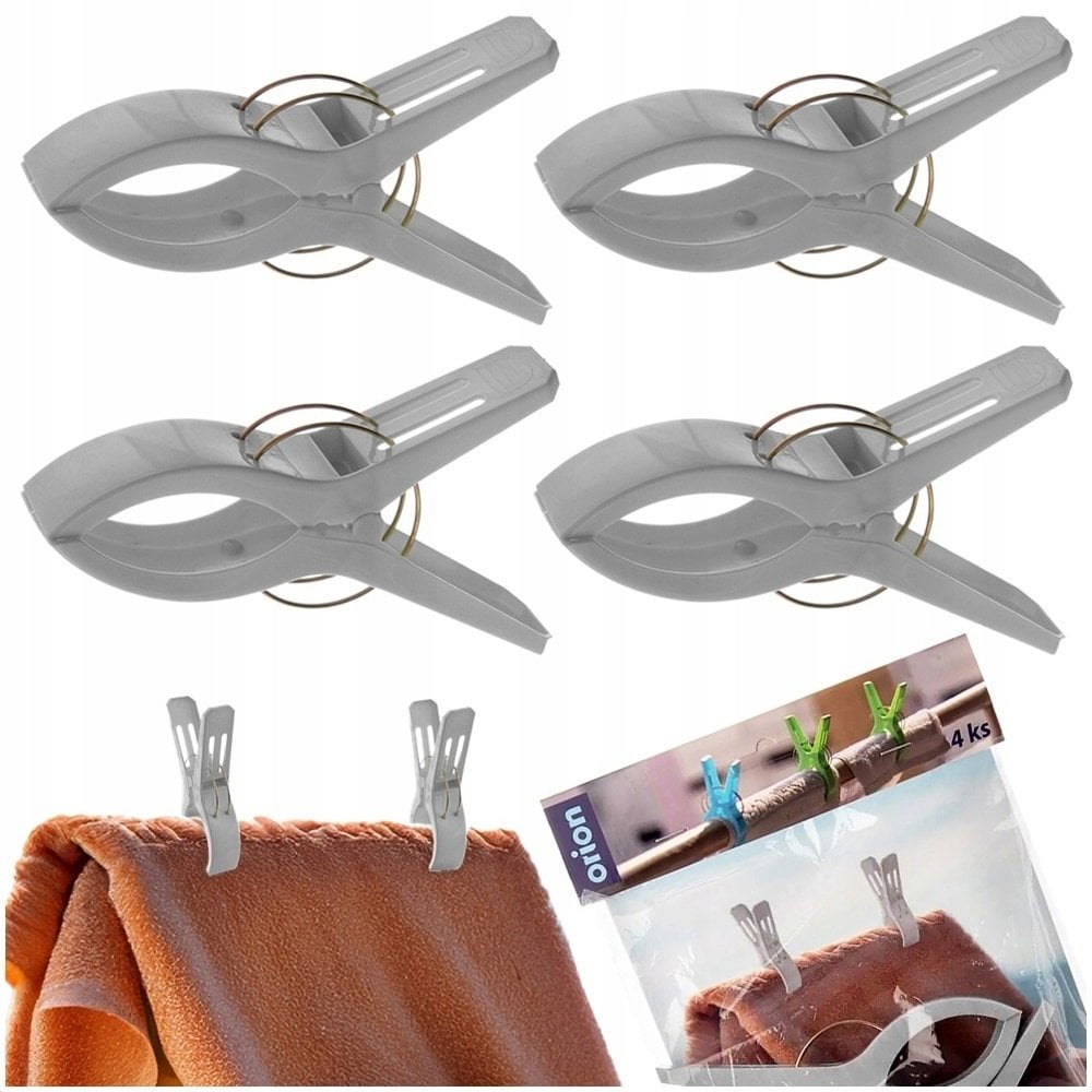 Orion Klipsy do ręcznika koca plażowego na ręcznik 4 sztuki 531158