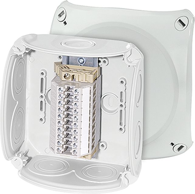 Hensel Puszka odgałęźna 130x130x77 10x4mm2 CU/AL IP66 szara RK 0610 T (62000175)