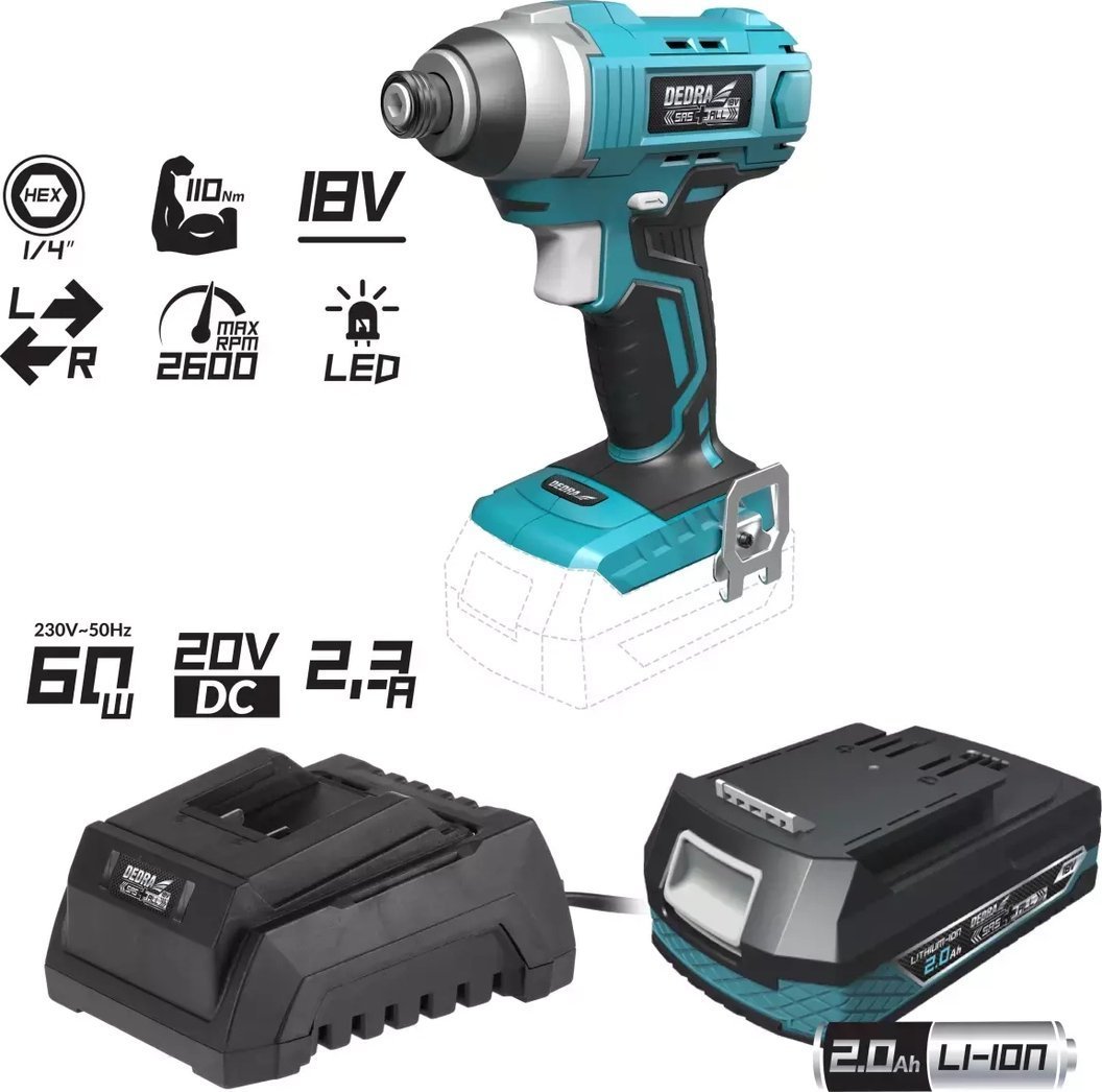 Zestaw elektronarzędzi Dedra Zestaw startowy DED7045+DED7032+DED7038