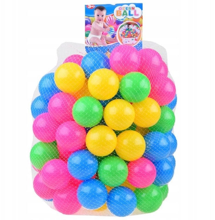 Kolorowe piłki Kulki do basenu 6,5cm 100szt ZA4428
