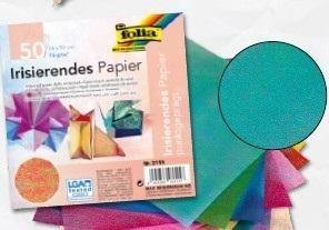 Papier opalizujący kropki 14x14cm 50szt