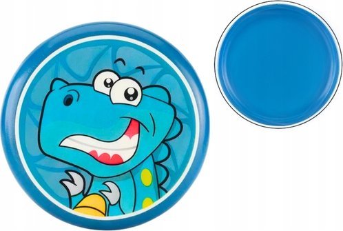 LeanToys Dysk Latający Frisbee z Dinozaurem Niebieski 20 Cm