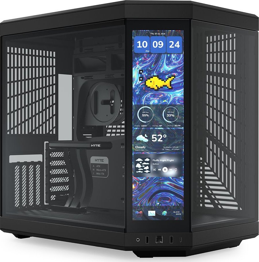 Obudowa Hyte Y70 Touch Infinite Pitch Black (CS-HYTE-Y70TTI-BB)