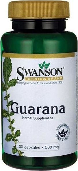 Swanson Swanson Guarana 500mg 100 kaps - SWA/033