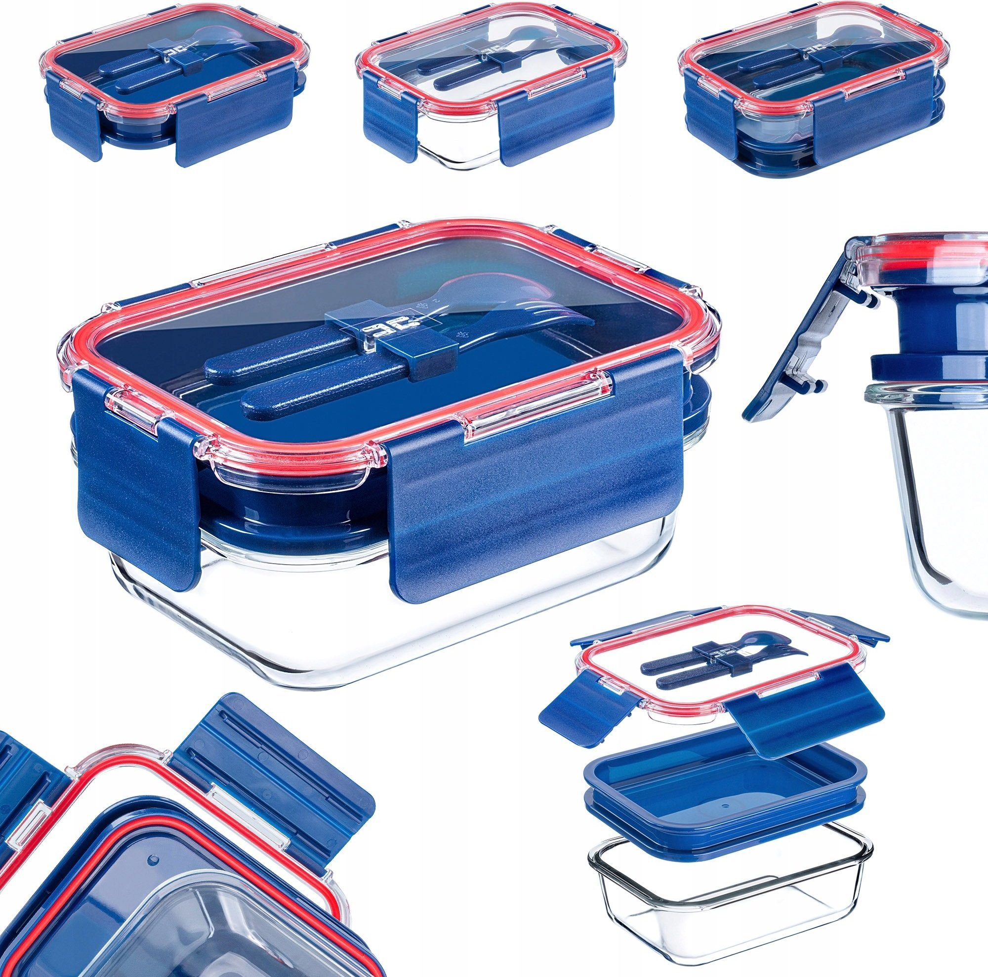 Kadax KADAX Pojemnik Na Żywność Z Pokrywką 1,7L Lunchbox Obiadowy Śniadaniówka