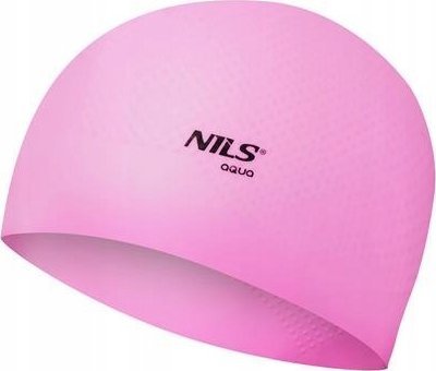Nils Extreme NQC JEDNOKOLOROWY RÓŻOWY CZEPEK SILIKONOWY DOTS NILS AQUA