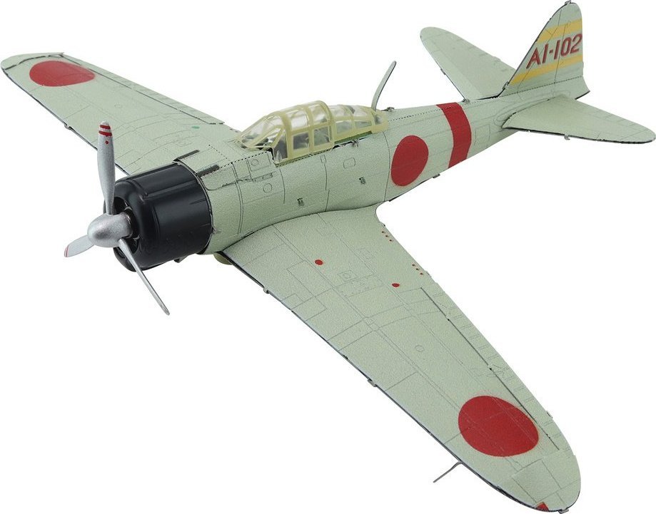 Piececool Piececool Puzzle Metalowe Model 3D - Samolot Mitsubishi A6M Zero