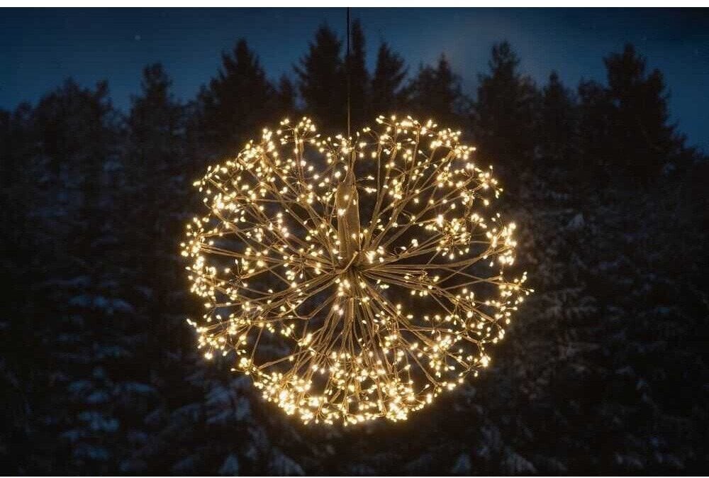 Finnlumor Šviesos rutulys 1080 mikro-LED šiltai baltas