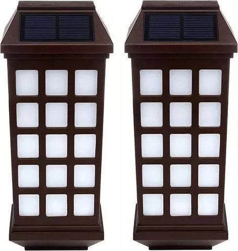 Kinkiet Masterled 2x Lampka ścienna kinkiet solarny biały chłodny ogrodowy zewnętrzny 2x Lampka ścienna kinkiet solarny biały chłodny ogrodowy zewnętr