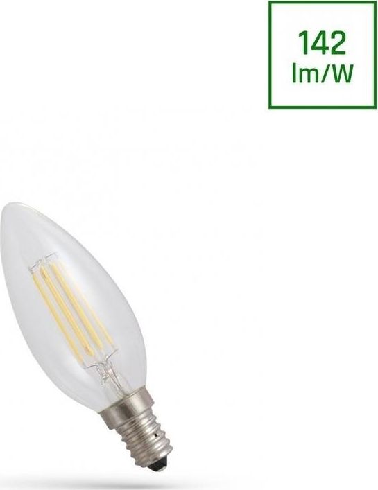 Spectrum LED LED ŚWIECOWA E-14 230V 6WCOG WW CLEAR SPECTRUM himp