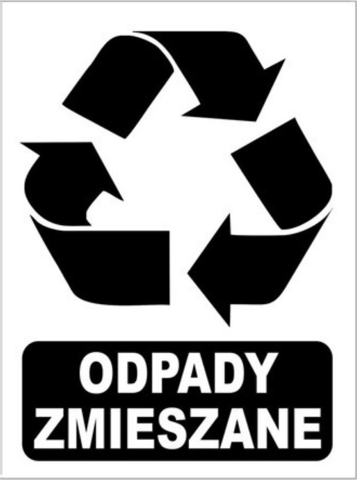 StudioCen Naklejka Odpady zmieszane