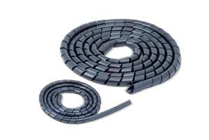 Onnline Wąż spiralny 4mm czarny 10szt. - GST-4B