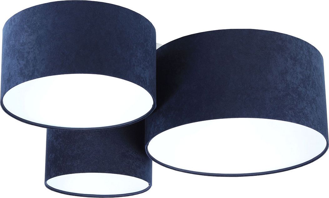 Lampa sufitowa Lumes Granatowo-biały potrójny plafon - EXX49-Galis