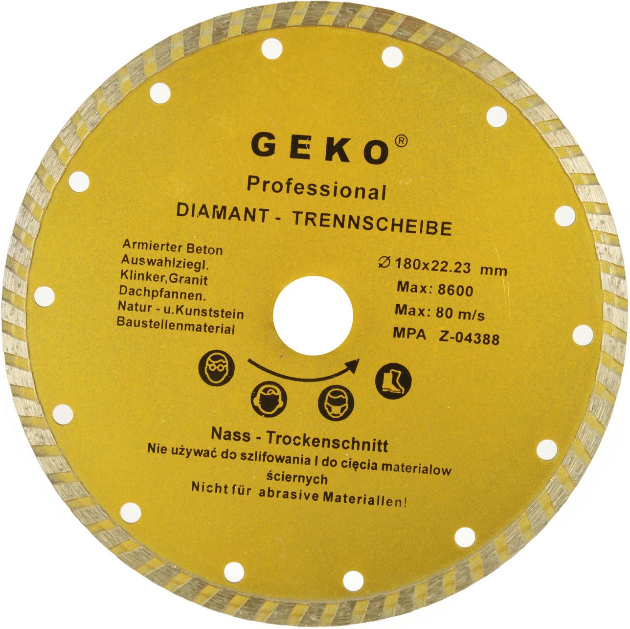 Geko tarcza diamentowa 180mm turbo (G00262)