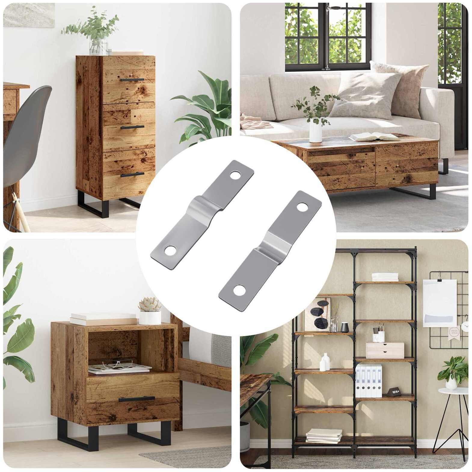 vidaXL Płyta uderzeniowa 2 pcs srebrny 50 x 10 x 1,2 mm Żelazo