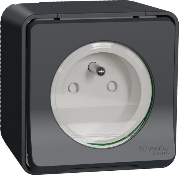 Schneider Electric Mureva Styl Gniazdo 2P+PE antracytowe MUR35031