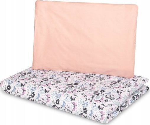 Sensillo POŚCIEL 2-EL. MOTYLE RÓŻOWY 100X135