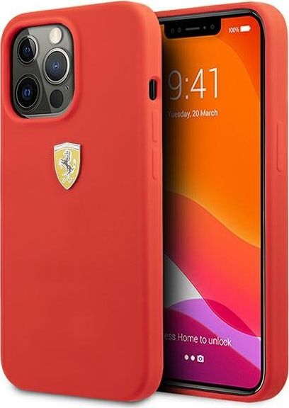 Ferrari Ferrari FESSIHCP13XRE iPhone 13 Pro Max 6,7" czerwony/red hardcase Silicone